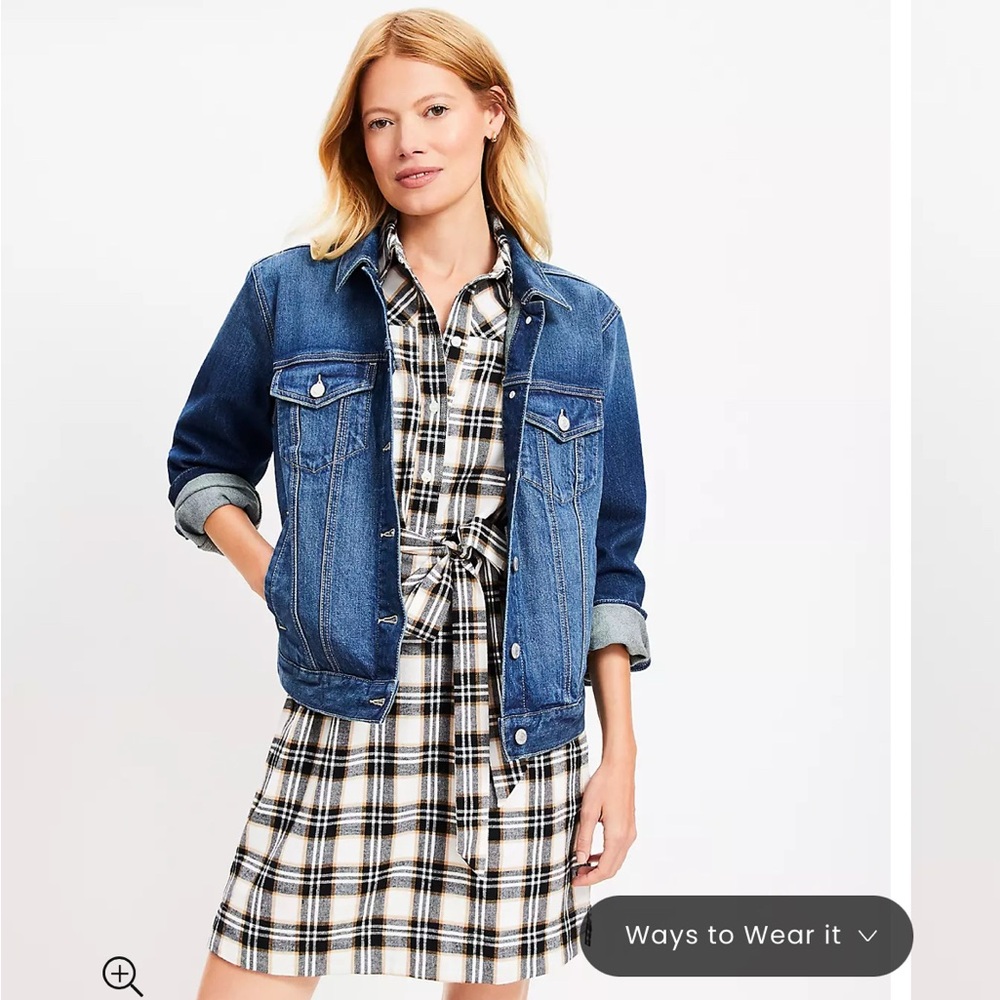 Denim Trucker Jacket in Classic Mid Wash
